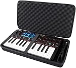 Khanka Cas de voyage pour Akai Professional MPK Mini IV MIDI Contrôleur de clavier/MPK Mini MK3 USB-C MIDI Contrôleur/Donneur DMK-25 PRO MIDI Contrôleur de clavier, cas seulement