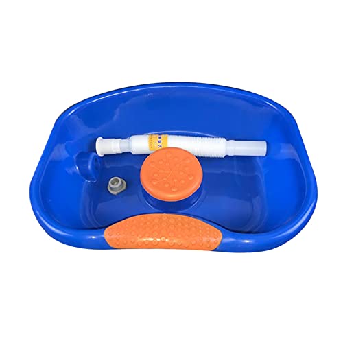 Generic シャンプー台 ポータブル 洗髪器 枕付き 洗髪槽 排水ホース付き 介護用品 首の負担軽減 軽量 仰向け 在宅介護 高齢者 妊婦 子供に適用, 標準