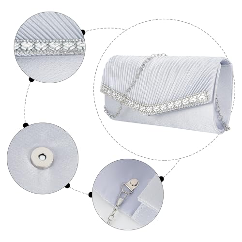 Image of Goclothod Evening Clutch Handbag Women Fashion Crossbody Shoulder Bag Chain Purse