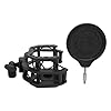 AMONIDA Adjustable Professional Microphone Shock Mount Filter for Neumann U87 Clear Voice Studio Recording Mic Holder Pack #5