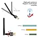 Rhorawill 600Mbps Wireless WiFi Dual Band 2.4G/5.8G USB Adapter | Rotatable Antenna, Powerful Internet Connection & Great Compatibility | for Computers, Laptops, Desktops, Tablets & More
