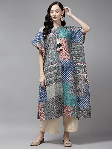 Image of INDO ERA Women A-Line Polyester Kurta /Kurti