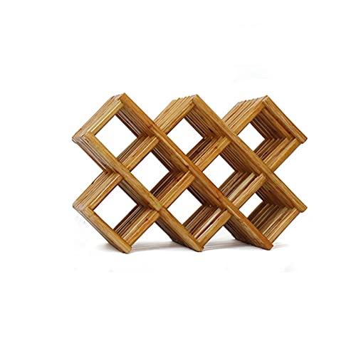 Soporte para botellas de vino en madera, apilable, para encimera miniatura 1