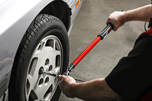 Image of ARES 43008-1 /2-Inch Drive Flex Head Digital Torque Wrench - Torque and Angle Readings - 25-250 ft-lb (30-340 Nm) Electronic Reversible Ratchet, Multi-Alert, ±2% Accuracy - Auto, Motorcycle, Mechanic