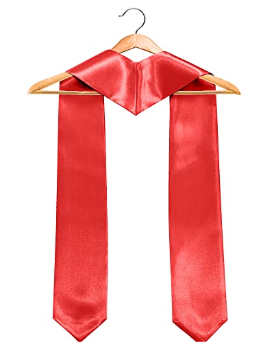 Image of Graduation Stole Honor Stole Plain Sash 60 inch Long for Graduation Ceremony and Graduation Photos