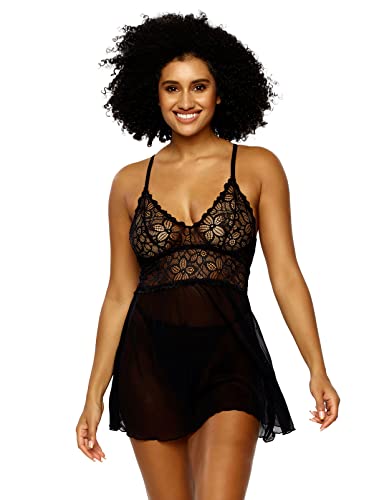 Babydoll noir Felina Jezebel Renee pour sublimer vos nuits romantiques