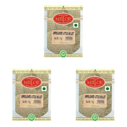 Image of Miltop Unpolished Little Millet 1 kg (Pack of 3)