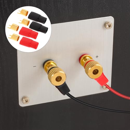 2 Pares Conectores Spade para Audio 0 Gauge Cobre miniatura 6