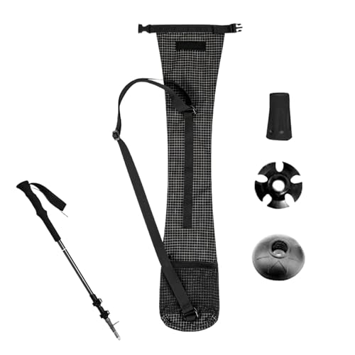 Outdoor Trekking Pole Bag - Black Hiking Pole Bag | Trail Gear Storage Solution Camping | Waterproof Sports Equipment | Waterproof Hiking Sticks Pouch For Mountaineering, Backpacking, Camping,