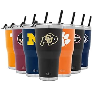 Simple Modern Officially Licensed Collegiate Colorado Buffaloes Tumbler with Straw and Flip Lid | Insulated Stainless Steel 30oz Thermos | Cruiser Collection | University of Colorado