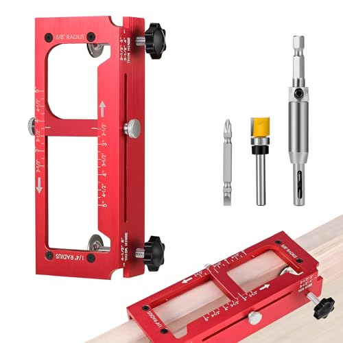 Kit de charnière de porte en alliage d'aluminium pour mortaisage de haute précision