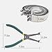 LUTIFIX Piston Ring Compressor Tool, 14 Pcs Piston Rings & 1 Adjustable Installer Pliers for Repairing Car Truck Racing Automotive Engine (62-145mm/2.4-5.7inch), Carrying Box