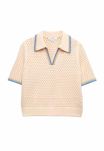 Haut court maille texturée coton anti-transpiration coupe standard