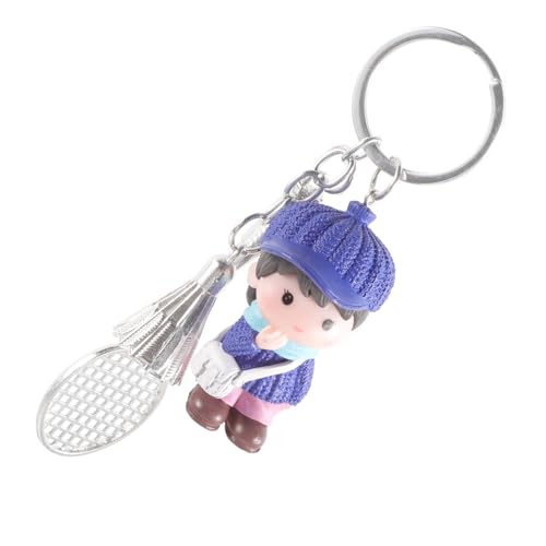 ibasenice Badminton Keychain for Backpack Cartoon Pendant Boy Keychains for Backpack Dec