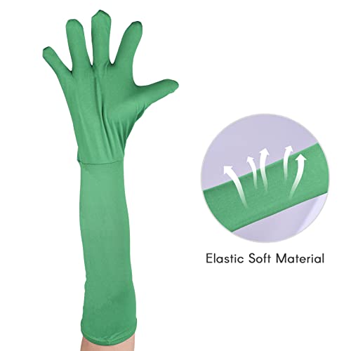 KKcare L/uvas Green Chroma Key Luva Chromakey Efeitos Invisíveis Fundo Chroma Keying L/uvas Verdes p