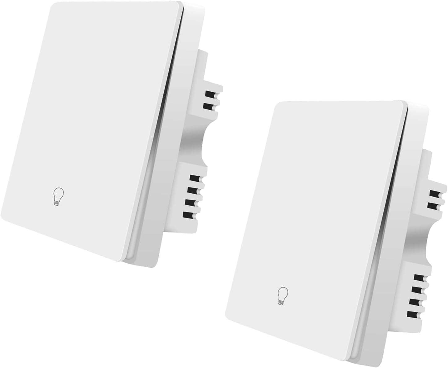 ZigBee Smart Light Switch, Work with Alexa Google Home, Pushbutton Switch with Backlight, Neutral Wire Required