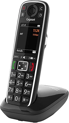 Gigaset E720 Teléfono DECT/analógico Negro Identificador de Llamadas E720, Teléfono DECT/analógico, Terminal inalámbrico, 200 entradas, Identificador de Llamadas, Servicios de Mensajes