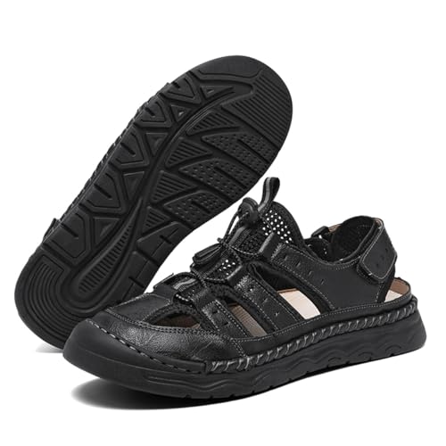 Men's Closed Toe Hiking Sandals Non-Slip Outdoor Beach Shoes Breathable Casual Summer Sandals for Walking Driving​​3