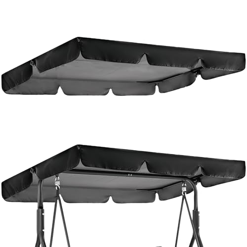 Toit De Rechange Pour Balancelle De Jardin: Toit De Balancelle 195*125*15cm, Imperméable Canopée Pour Balancelle, Universelle Toit De Balançoire Pour...