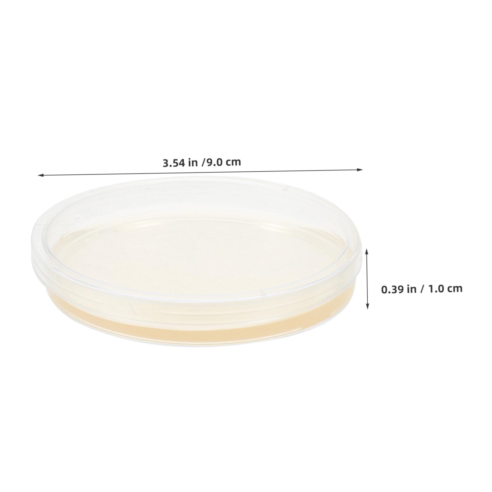 CHILDWEET Piastre di Petri in Plastica Sterile Rotonde 20 Pezzi 9cm in Agar Nutriente Precoltivate per Esperimenti Scientifici e Coltura Cellulare in Laboratorio