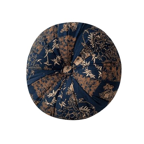 boiszeda Rundes Bodenkissen 40x40cm Marokkanischer Stil-Dickes...