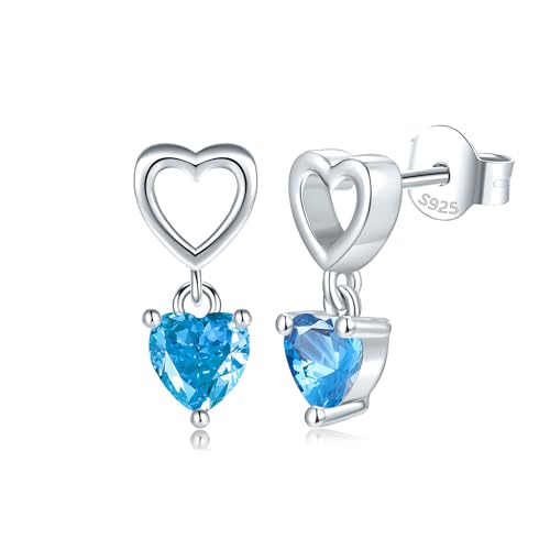 Boucles d'oreilles cœur Lovans argent sterling pour femme élégante