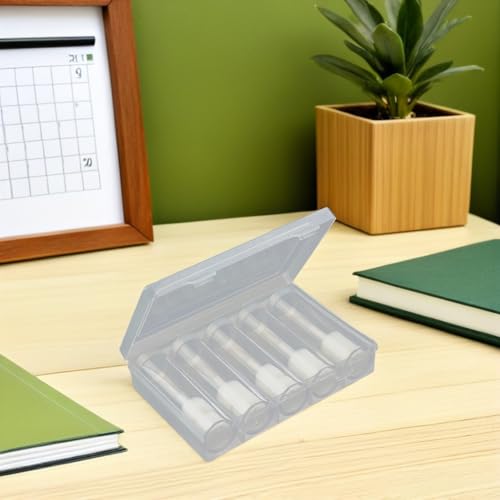 Set 6 Tubos Plásticos Transparentes para Monedas con Caja miniatura 6