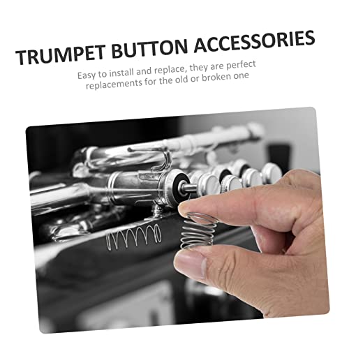 3Pcs Piston button spring coil springs guitar stuff bass accessories Brass Instrument Replacement Parts bass speaker Trumpet Valve Springs Trumpet Button Replacements double coil