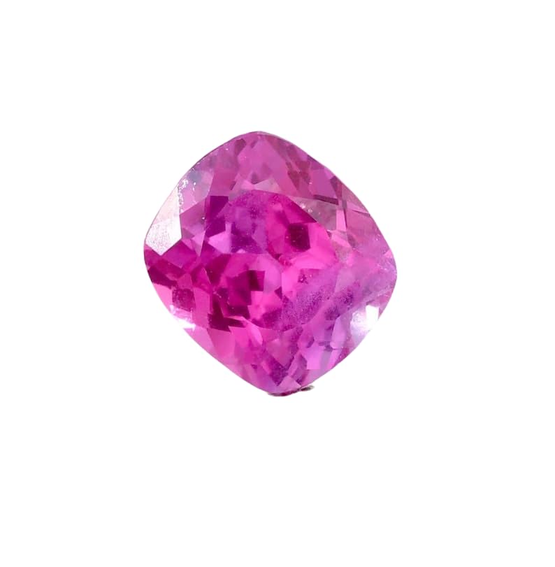 Saphir rose naturel gemme coussin 9x8mm pour fabrication de collier et bague DIY