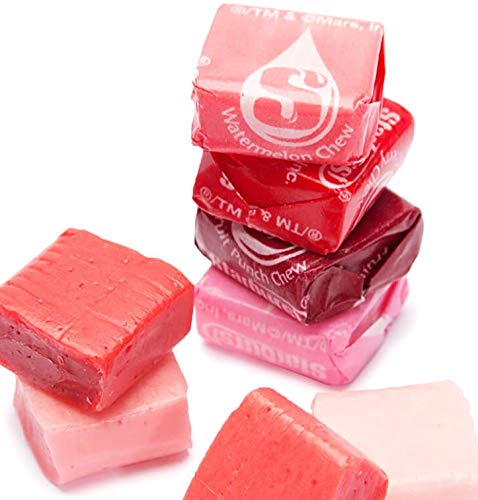 Miniatura 4 de Starburst Fav - Caramelos masticables de frutas rojas, envueltos, a granel, 5 libras, fresa, ponche de frutas, sandía y cereza. Ideal para noches de