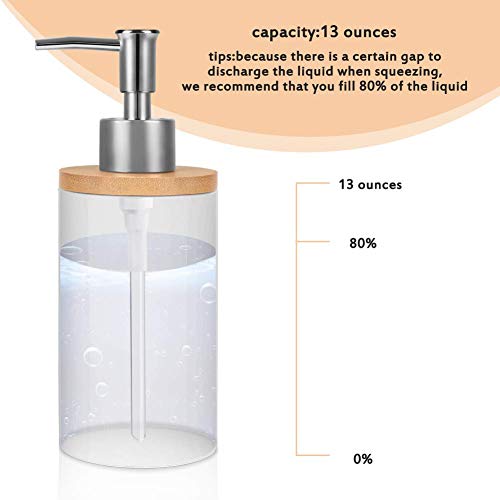 Natheeph Ceramic Soap Dispenser Refillable Liquid Lotion Dispenser Bottle For Kitchen Or Bathroom Countertops (White) #TOP2