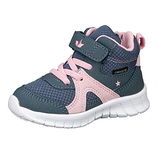 Lico Pepito VS Bebis - flicka Lära-gå-skor, Grå/rosa, 24 EU