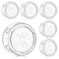 Alyvisun 6Pcs Aesthetic Self-Adhesive Towel Hooks for Bathrooms, Push in Suction Round Tea Towel Holders for Kitchens, Multifunctional Stick on Towel Holder, No Drilling