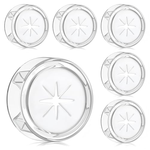 Alyvisun 6Pcs Aesthetic Self-Adhesive Towel Hooks for Bathrooms, Push in Suction Round Tea Towel Holders for Kitchens, Multifunctional Stick on Towel Holder, No Drilling