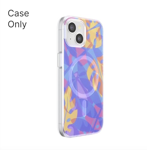 PopSockets Hülle für iPhone 15 kompatibel mit MagSafe, Hülle für iPhone 15, kompatibel mit kabellosem Laden, Nur Hülle - Boca Palms Blue – Ansicht 3