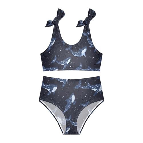 Image of Boccsty Cute Crab Red Blue Girls Swimsuits Kids Bikini Sets 2 Pcs Bathing Suit for 3T
