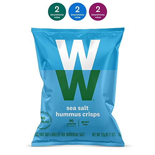 WW Sea Salt Hummus Crisps - Gluten-free, 2 SmartPoints - 1 Box (5 Count Total) - Weight Watchers Reimagined