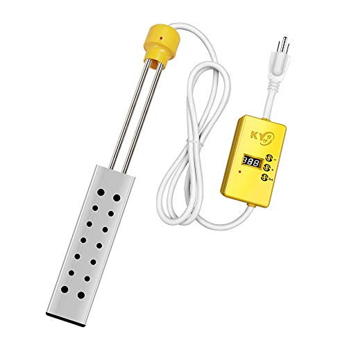 1500W Portable Water Heaters Stainless Steel With Timing Device Immersion Inflatable Swimming Pool Bathtub Bucket Heater