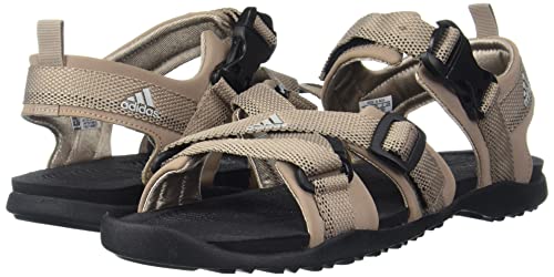Image of Adidas Men NU GLADI M Synthetic Outdoor Sandal CBLACK /DOVGRY /BLIBLU | HPW45