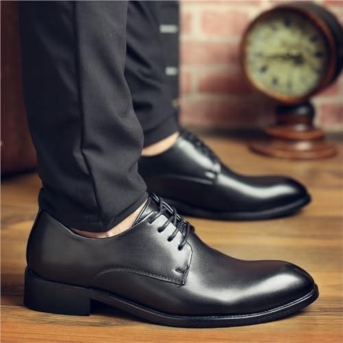 Elegant Oxford Lace Up Leather Shoes for Men Comfortable for Business and Events4