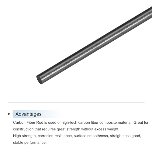 Meccanixity MEA231127EE000144 Carbon Fiber Rod, 3Mm X 300Mm Matte Pole Rod thumb #3