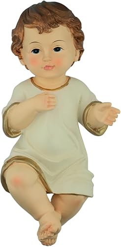 Miniatura 10 de Figura de Jesús bebé  Hermoso niño detallado  Pieza de pesebre de Navidad  Gran regalo para Adviento de Navidad  Decoración cristiana para el hogar
