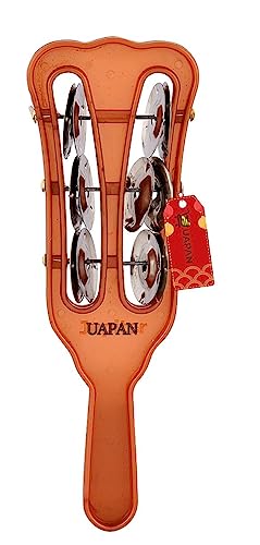 UAPAN Plastic Taal Kanjira/Kartal Musical Instrument for Kirtan I Puja-Bhajans I Pair of 1