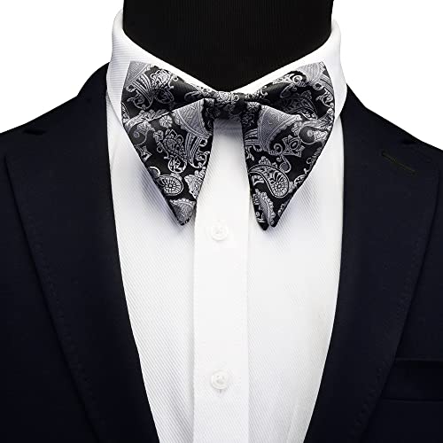 Set de corbata de moño y pañuelo de seda para hombre miniatura 2