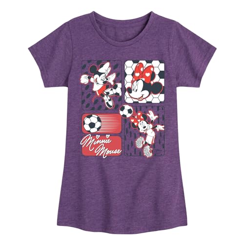 Disney - Minnie Soccer - Toddler & Youth Girls Short Sleeve Graphic T-Shirt