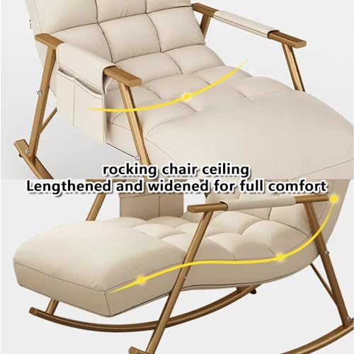 Chaise à bascule moderne confortable salon fauteuil réglable