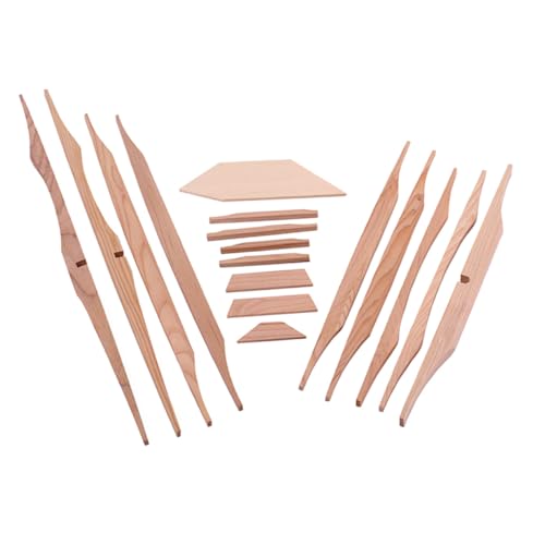 TOGEVAL Guitar Acoustic Diy Spruce Brace Kit 17pcs Spruce Wood Guitar Parts Gs307