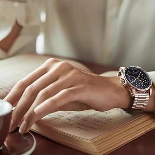 Image of Quick Release Stainless Steel Watch Band Matte Brushed Metal Watchband 14mm 16mm 18mm 20mm 22mm 24mm Universal Solid Stainless Steel Metal Smartwatch Bracelet Replacement Band for Men Women