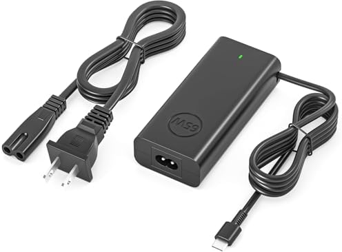 65W USB C Laptop Charger Compatible with Dell Latitude 7420 7430 7450 7440 7390 7340 7330 5540 5530 5520 5420 5440 5430 5420 9510, Chromebook 3100 3120 5190 XPS 13 7390 Type C Computer Power Cord