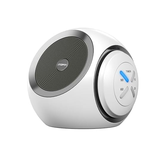 Máquina de ruido blanco, 30 opciones de sonido calmantes, incluyendo ventilador, ruido natural y blanco, cronómetro de sueño, bluetooth, volumen ajustable iTOMA 318
